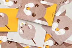 鼠年将至，看看海内外鼠一鼠二的贺卡设计吧！ : 贺卡上的小老鼠们，全都那么精精致致、可可爱爱！