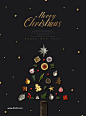 圣诞元素圣诞狂欢圣诞节主题圣诞海报PSD素材<br/>