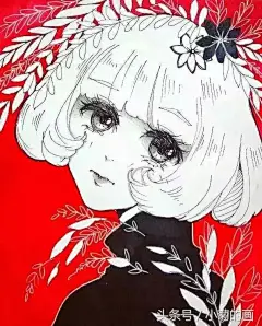 Lzunichi.《动漫人物线稿》