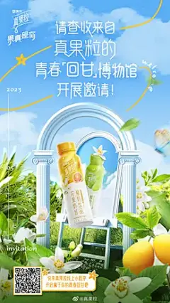 真果粒 食品 零食 春天 春季 出游季 海报设计