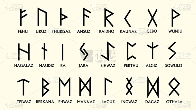 神符,字母,古典式,绘画插图,远古的,文字,符号,矢量,超自然