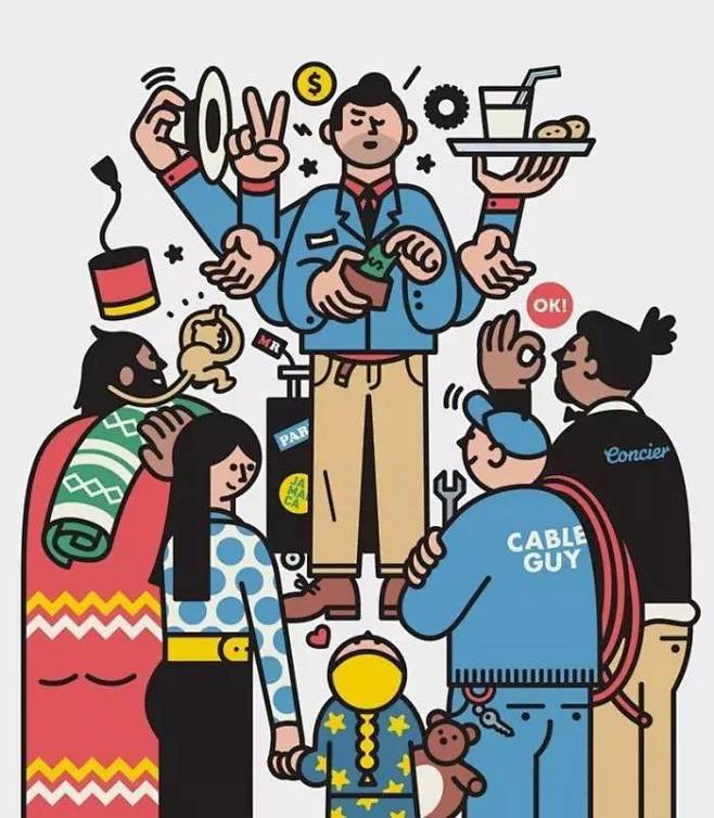 silvia-pang从2000peter转采于2018-10-31 18:39:50扁平化风格插画