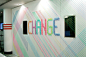 Stitched signage. #signage #design #colourful #thread #sign
