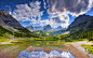 General 1920x1200 nature landscape mountains lake forest spring Germany reflection water morning clouds