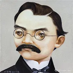 偶像：林海容2016油画作品 —— 《尼采1844-1900》