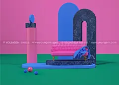 16款炫彩创意艺术抽象ins风几何装饰场景海报背景图片设计ps源文件下载_颜格视觉