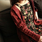 蔷薇 小黑花裙 原单 E0494的图片