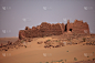 北非城堡,撒哈拉沙漠,阿尔及利亚,无人,废墟,图像,要塞,水平画幅,古城,城堡