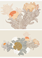artwork botany design Drawing  hotel deisgn pattern plant art plants surface design wall art