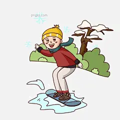 卡通手绘男孩室外滑雪插画图片大小3000x3000px 图片尺寸810.25 KB 来自PNG搜索网 pngss.com 免费免扣png素材下载！草地#高山#滑雪#滑雪板#滑雪道具#旅游#男孩#青山#室外#树木#玩乐#休闲#雪地#
