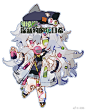 画了很多qq人，有稿有pc，希望有一些转发，为大人们磕头了。。。 ​​​​