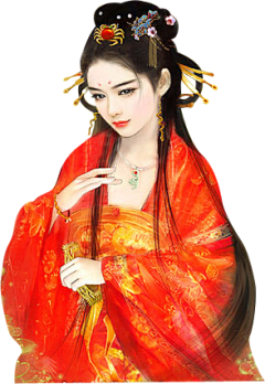 妖少---童柚采集到免抠人物(古风女)