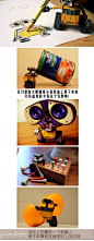 迪士尼正品盒装 机器人总动员WALL.E 6CM 可动瓦力摆件 模型 玩具-淘宝网