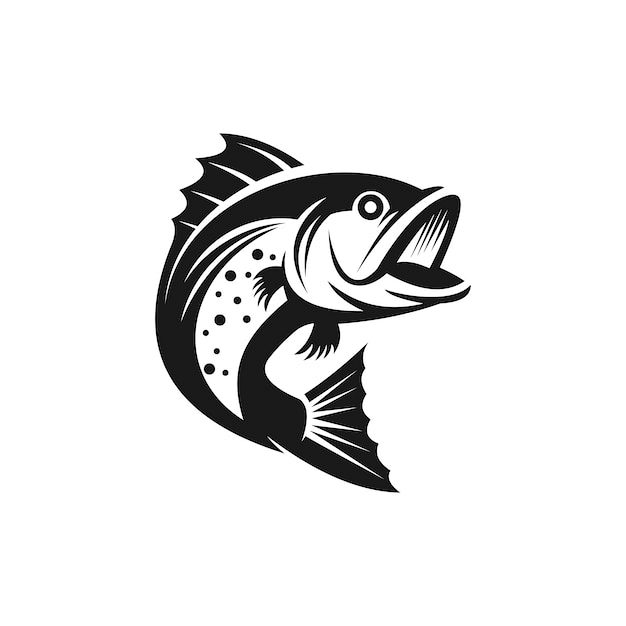 钓鱼俱乐部标志logo矢量图设计素材