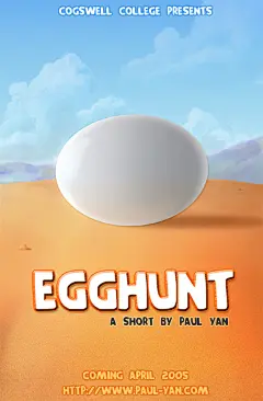 egg hunt 创意动画电影海报设计