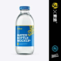 12175 矿泉水纯净水玻璃瓶子样机VI品牌设计PSD源文件yellowimage