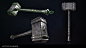 Melee Weapons, Max Billmann : A set of 10 different game ready melee weapons. Polycount between 222 and 2.545