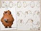 -grumpy bear-<br/>.<br/>bear's design for a little animated serie by "la grange aux monstres"<br/>.<br/>.<br/>#bear #grumpybear #grumpy #animal #animals #modelsheet #characterdesign #chara #character #characters #co