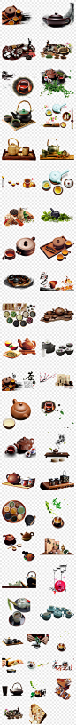 中国风茶具茶道茶壶茶韵茶叶水墨png图片