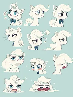 【热呼呼的Q版 小马驹头像 表情包】•合集 - 小红书