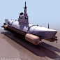 3D模型图库 军事 武器装备 潜艇大图 点击还原