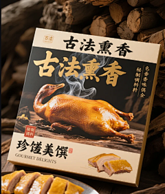 薯条喵猫采集到湖熟盐水鸭原装包装设计