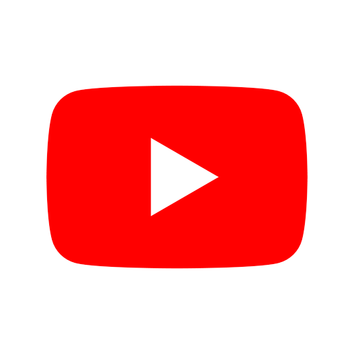 YouTube应用图标logo圆角矩形高清透明底
