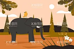 卡通动物背景  - 源文件下载【酷图网】动物背景,动物插图,插图壁纸,卡通背景,野生动物,背景壁纸,卡通动物,动物保护