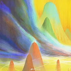 《山路》《山云》《山田》《山河》《山月》《山池》《山木》《山门》《山湖》 插画超话 #插画# ​​​​