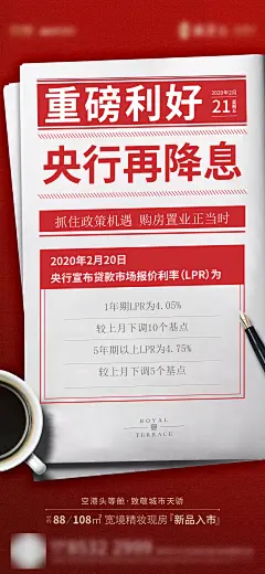 房产降息政策海报(tif用PS打开)-设计素材-shejisc.cn