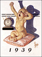 leyendecker_1938_newyearsbaby