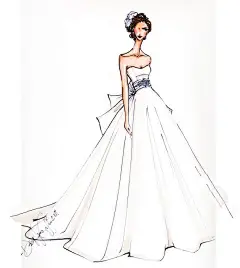 婚纱手稿-婚纱礼服设计