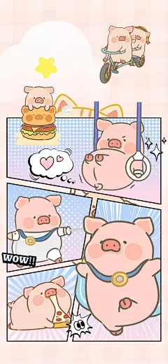 可爱小猪 动态壁纸 - 小红书