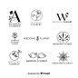 Collection of wedding florist logos Free Vector