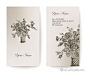 复古绘画花朵竖版名片 - iMS素材共享平台|Arting365 - 分享，发现好素材