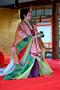 Japanese ancient 12 layers kimono, Juni-hitoe 十二単