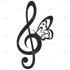 手绘-音符元素贴纸SVG-10