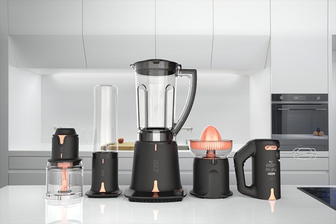 厨房电器小家电系列化设计工业设计南风设计工业设计产品设计普象网