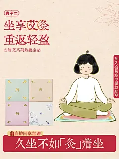 真不二艾灸坐垫加热坐垫桃花艾灸艾草艾绒艾蒿垫子热敷毯坐灸养生-tmall.com天猫