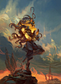 Sariel, Angel of the Waning Moon, Peter Mohrbacher : Part of my fallen angel series from www.angelarium.net