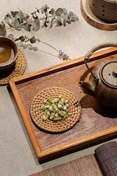 茉莉花茶茶道茶文化茶叶摄影图