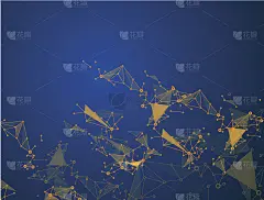 设计概念技术和网络科学的抽象背景