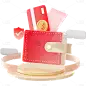 金融保险科技3D立体C4D组合元素素材
