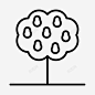 梨树农场水果采摘图标 设计图片 免费下载 页面网页 平面电商 创意素材