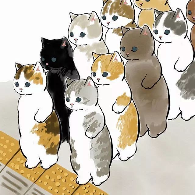 一位日本插画师笔下的小猫咪太可爱 他的插...