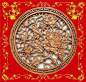 精美的中国传统木雕凤凰牡丹