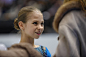 Alexandra Trusova of Russia smiles before the Junior ladies free skating dance during the ISU Junior Senior Grand Prix of Figure Skating Final at...