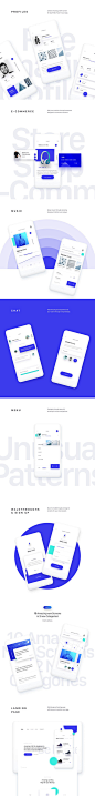 UI | 蓝白色登录页面丰富多彩的现代设计热门类别