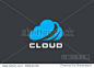Cloud computing Logo design vector template.
Data Storage network technology logotype icon