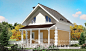 070-002-R Two Story House Plans with mansard, best house Design Blueprints